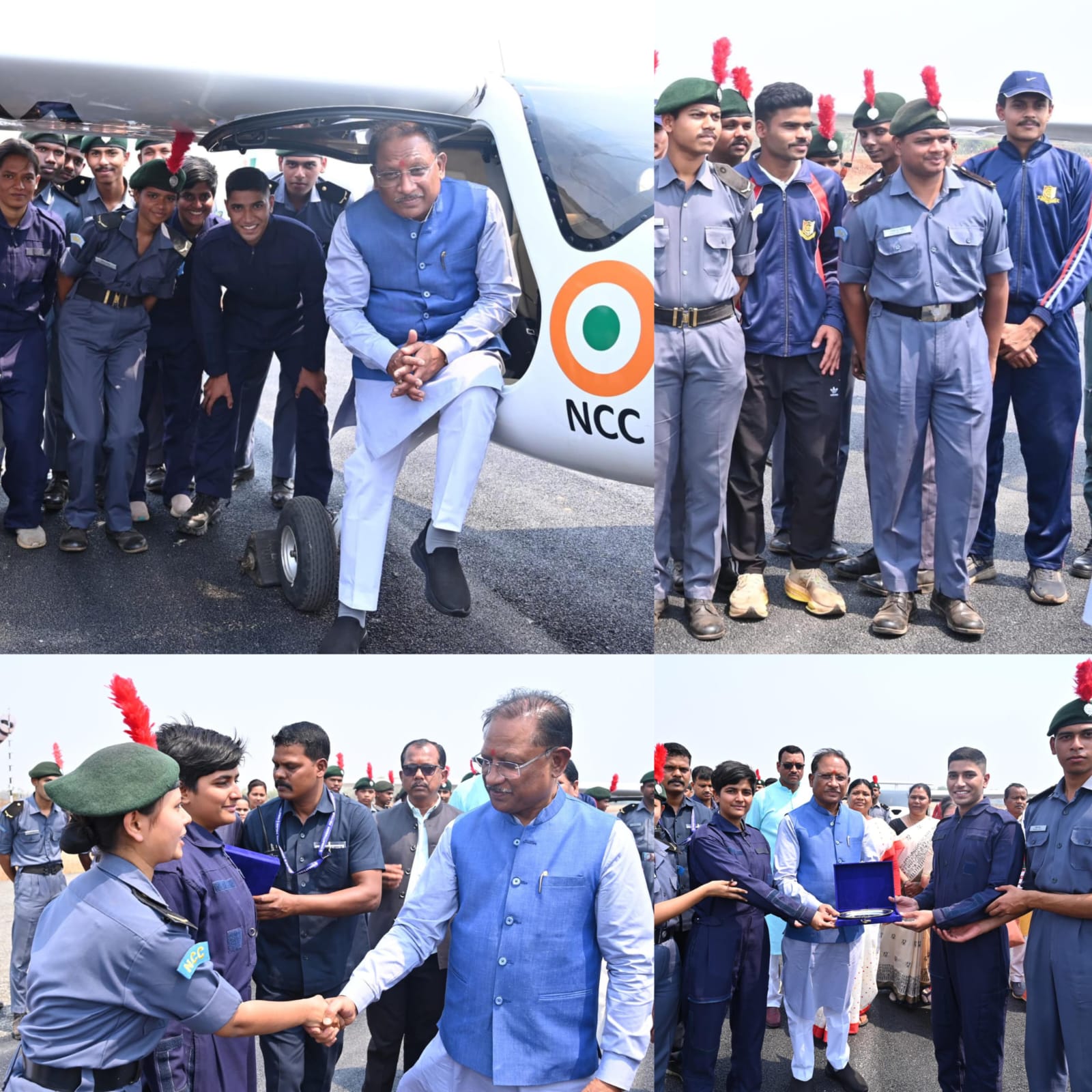 मुख्यमंत्री विष्णु देव साय ने जशपुर में विमान उड़ान प्रशिक्षण का शुभारंभ किया, एनसीसी कैडेट्स का बढ़ाया उत्साह