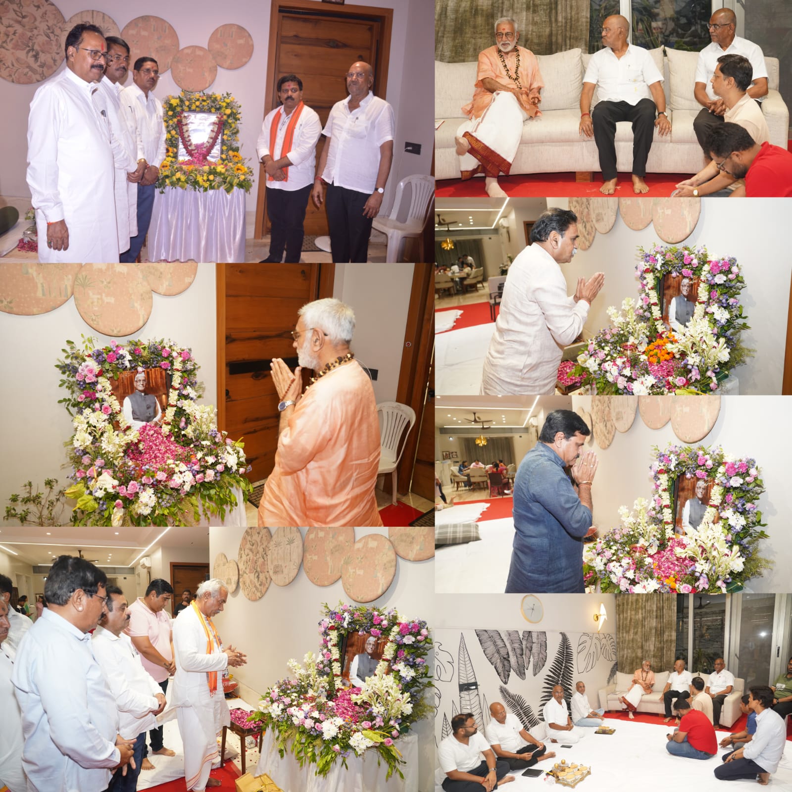 सांसद बृजमोहन के पिता श्री रामजीलाल अग्रवाल को श्रद्धांजलि देने वालों का लगा तांता