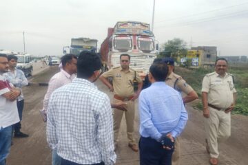 सांकरा-सिलतरा में सर्विस रोड पर भारी वाहनों की आवाजाही पर रोक, बच्चों की सुरक्षा को लेकर प्रशासन सख्त