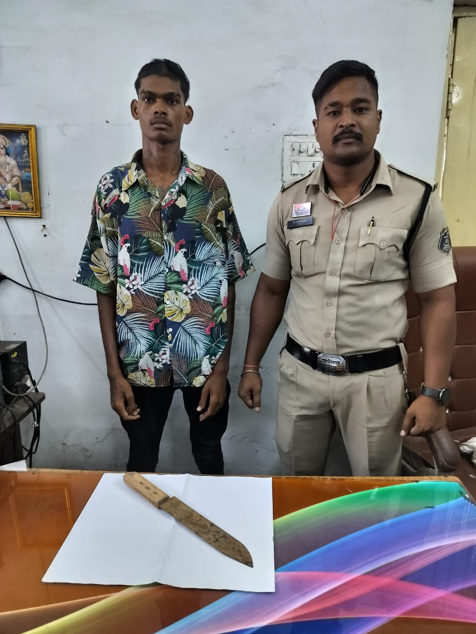 रायपुर: धारदार चाकू के साथ युवक गिरफ्तार