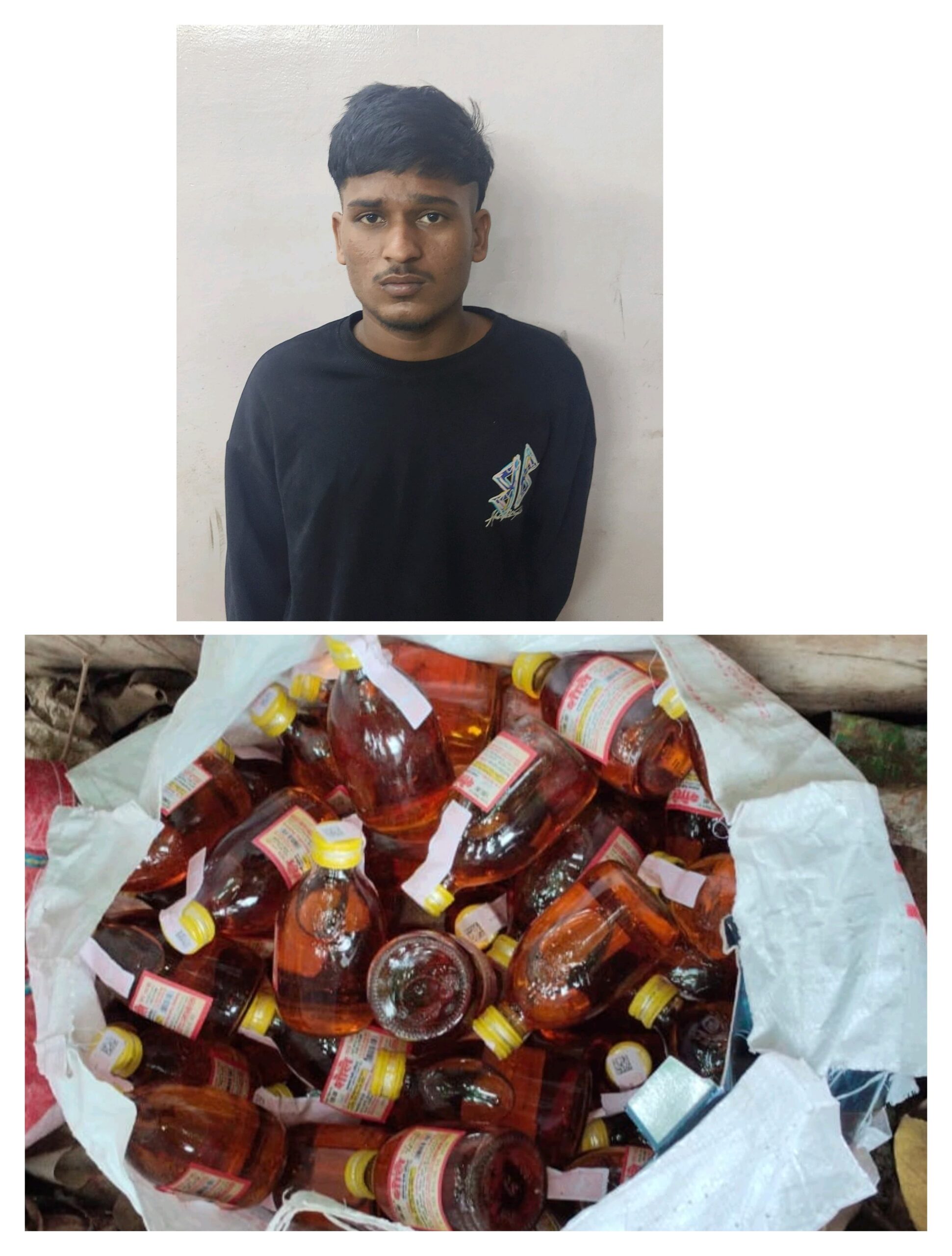 रायपुर: अवैध शराब बेचते युवक गिरफ्तार, 85 पौव्वे देशी मदिरा जब्त