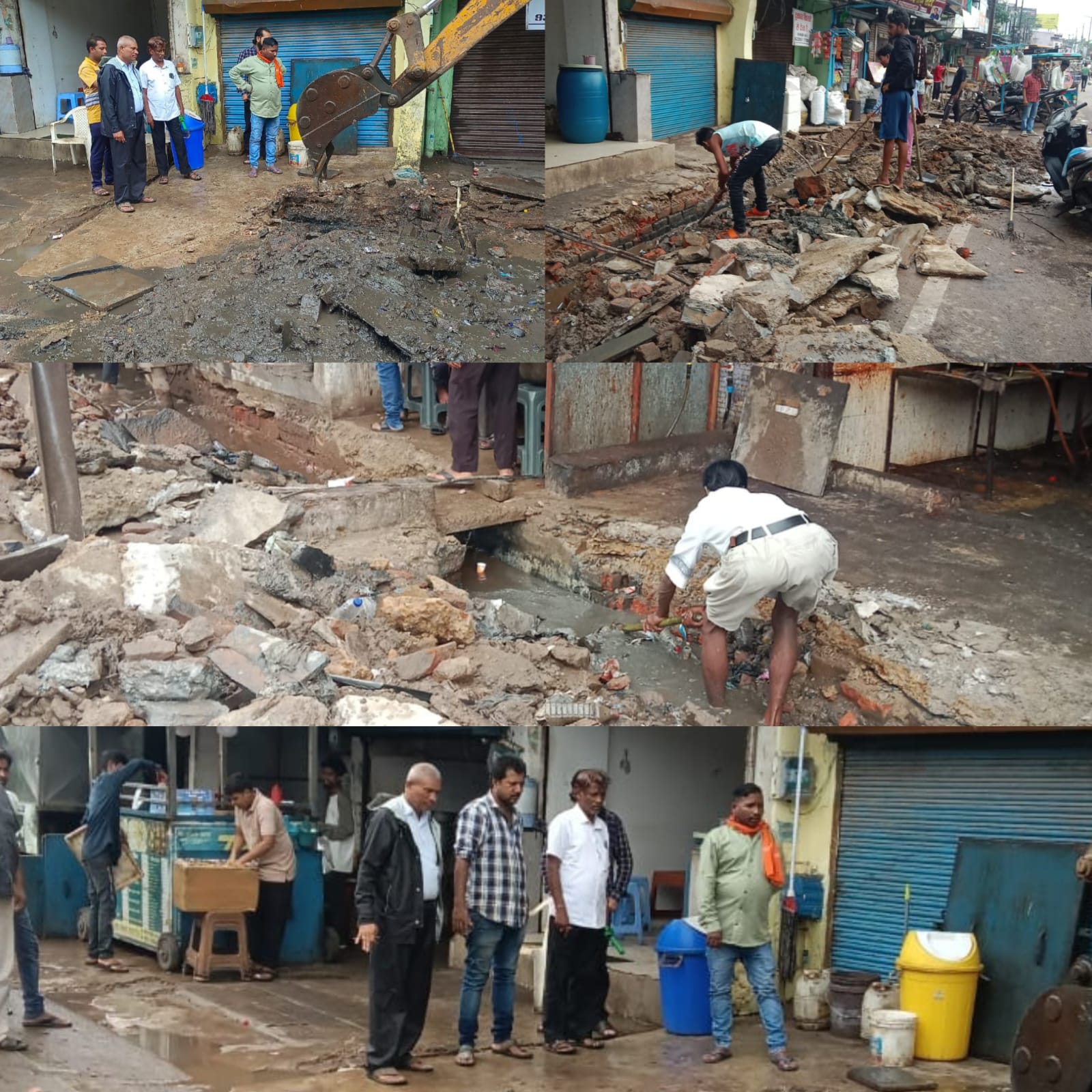 सड़क पर जलभराव से राहत, निगम ने तोड़े 30 पाटे, नाली की करवाई सफाई