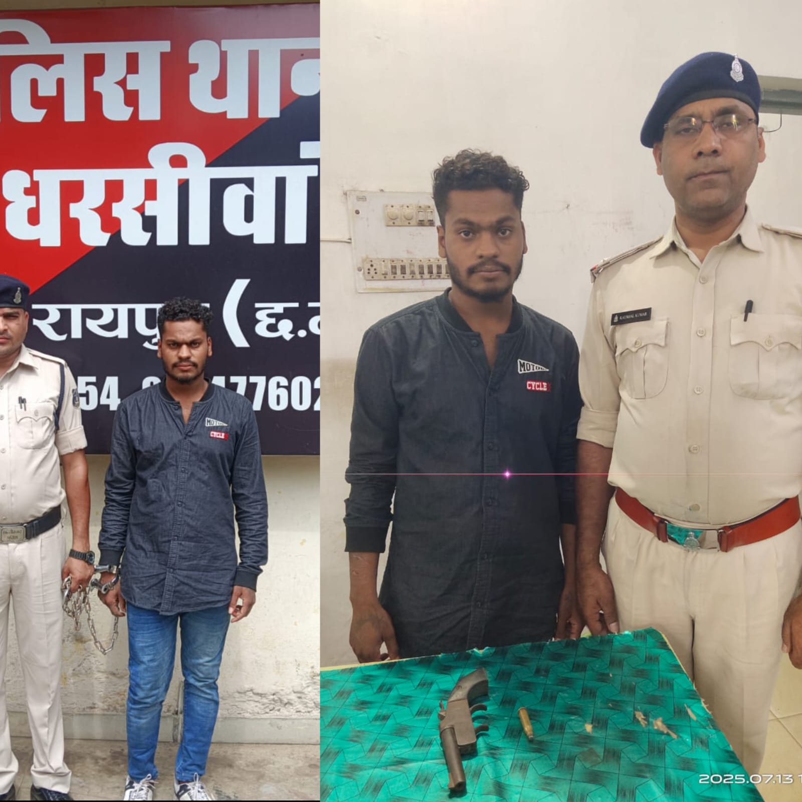 देशी कट्टा और जिंदा कारतूस के साथ युवक धराया