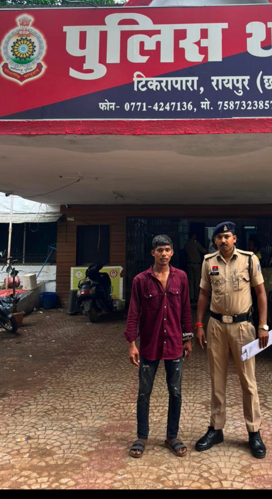 सतनाम चौक में मारपीट कर भागा युवक गिरफ्तार, चोरी की एक्टिवा भी बरामद