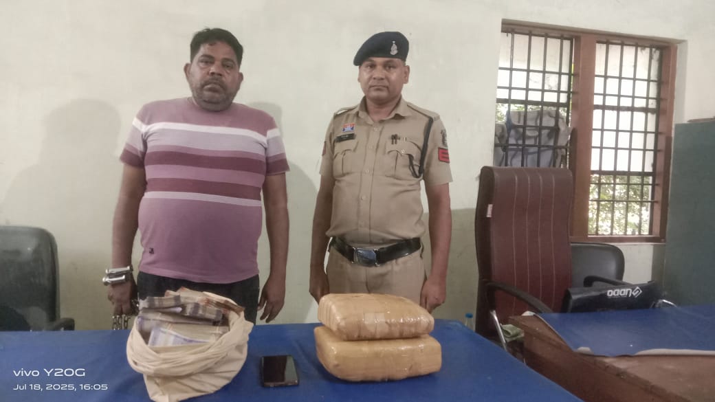 हिस्ट्रीशीटर प्रदीप चन्द्राकर गांजा और 9 लाख कैश के साथ गिरफ्तार