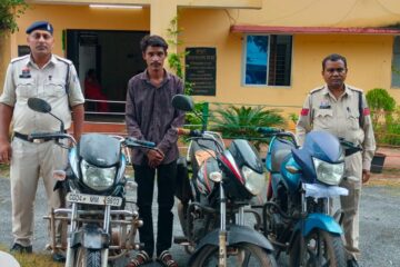 माना थाना क्षेत्र से बाइक चोर गिरोह पकड़ा, 3 दोपहिया वाहन बरामद