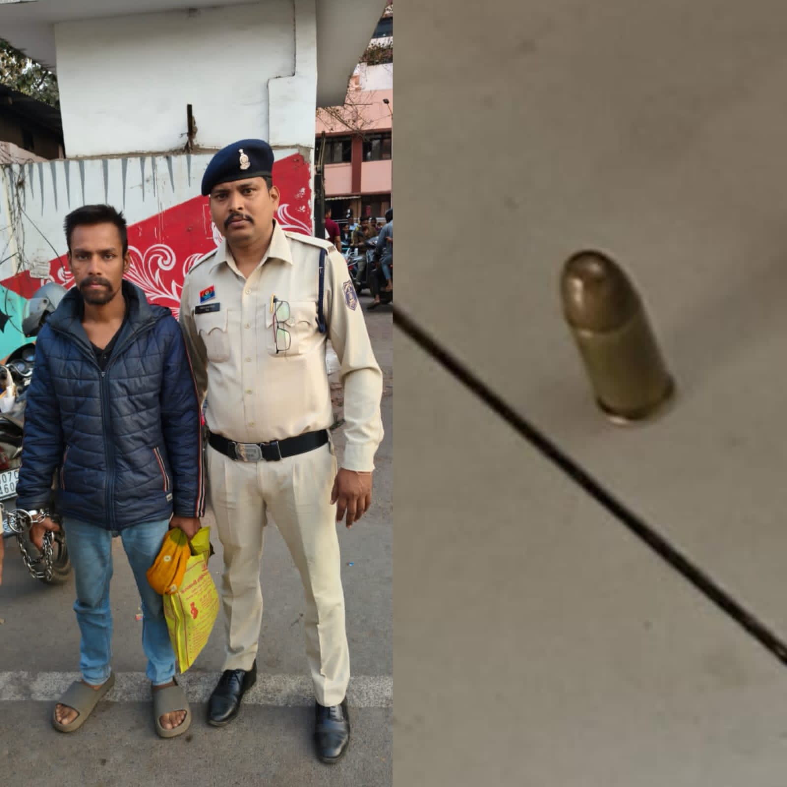 सूखे नशे पर कार्रवाई: आरक्षक समेत दो गिरफ्तार, हेरोइन व कारतूस बरामद